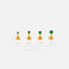 Tiny Emerald Gold Threadless Flat Back Earrings, Nose Stud, May Birthstone, 20,18,16ga, 5-10mm, Surgical Steel, SS507 SS508 SS509 SS510 - Shemisli Jewels