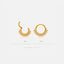 Beaded CZ Daith Ring, Hinged Clicker Hoop, Septum Nose Ring, 16ga 8mm or 10mm, Surgical Steel, SHEMISLI SH422, SH423 - Shemisli Jewels