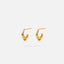 Hexagon Hoop Studs, Earrings, Gold, Silver SHEMISLI SS004 - Shemisli Jewels