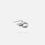 Hexagon Hoop Studs, Earrings, Gold, Silver SHEMISLI SS004 - Shemisli Jewels