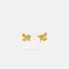 Tiny Leaf Stud Earrings, Gold, Silver SHEMISLI SS187 LR - Shemisli Jewels