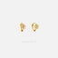 White Enamel Flower Helix Hoops, Gold, Silver SHEMISLI - SH493 - Shemisli Jewels