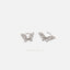 Butterfly Shape Hoop Earrings, Gold, Silver SHEMISLI SH464 - Shemisli Jewels