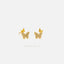 Two Butterflies Studs Earrings, Gold, Silver SHEMISLI - SS097 LR - Shemisli Jewels