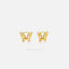Butterfly Shape Hoop Earrings, Gold, Silver SHEMISLI SH464 - Shemisli Jewels