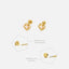 Vintage Opal Stud Earrings, Gold, Silver SHEMISLI - SS068 Butterfly End, SS453 Screw Ball End (Type A) - Shemisli Jewels