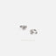 White Enamel Flower Helix Hoops, Gold, Silver SHEMISLI - SH493 - Shemisli Jewels