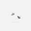 Tiny Fern Leaf Stud Earrings, Gold, Silver SHEMISLI SS373 - Shemisli Jewels