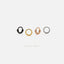 Beaded Double Layered Septum Ring, Nose Ring, 16ga, 8 or 10mm, Surgical Steel SHEMISLI SH564, SH565 - Shemisli Jewels