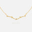 Dainty Leaf CZ Links Necklace, Silver or Gold Plated (16"+2") SHEMISLI - SN017