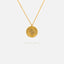Snake Disc Necklace, Silver or Gold Plated (15.5"+2") SHEMISLI - SN019