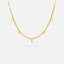 Double Strand Tiny Star Necklace, Silver or Gold Plated (15.75"+1.25") SHEMISLI - SN023