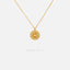 Star Circle Necklace, Silver or Gold Plated (15.5"+2") SHEMISLI - SN026
