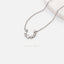 Horseshoe CZ Necklace, Silver or Gold Plated (15.75“+2”=17.25") SHEMISLI - SN032