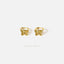 Engraved Small Butterfly Dangle Hoop Earrings, Dainty Drop Huggies, Gold, Silver SHEMISLI SH494 - Shemisli Jewels