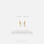 Tiny Lightning CZ Stud Earrings, Gold, Silver - SS116 LR - Shemisli Jewels