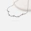 Dainty Leaf CZ Links Necklace, Silver or Gold Plated (16"+2") SHEMISLI - SN017
