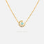 Blue Moon Necklace, Silver or Gold Plated (15.5"+2") SHEMISLI - SN027