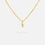 Tiny Lightning Necklace, Silver or Gold Plated (15.5"+2") SHEMISLI - SN028
