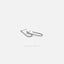 Long Oval Stud Earrings, Gold, Silver - SS448 - Shemisli Jewels