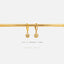 Sun Drop Hoop Earrings, Huggies, Gold, Silver SHEMISLI - SH167 (plain hoop), SH620 (cz hoop) - Shemisli Jewels