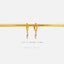 Dainty lightning CZ Hoop Earrings, Huggies, Gold, Silver SHEMISLI SH431 (plain hoop), SH117 (cz hoop) LR - Shemisli Jewels