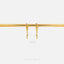 Dainty lightning CZ Hoop Earrings, Huggies, Gold, Silver SHEMISLI SH431 (plain hoop), SH117 (cz hoop) LR - Shemisli Jewels