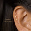 Tiny Marquise Shape Gold Threadless Flat Back Earrings, Nose Stud, 20,18,16ga, 5-10mm Surgical Steel SHEMISLI SS725, SS726, SS746 - Shemisli Jewels