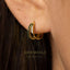 Double lined Black CZ Hoops, Gold, Silver SHEMISLI SH622 - Shemisli Jewels