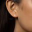 Iridescent Clear Rose Flower Stud Earrings, SHEMISLI SS445 Butterfly End, SS792 Screw Ball End (Type A) - Shemisli Jewels