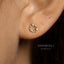 Tiny Flower Wreath Studs Earrings, Gold, Silver SHEMISLI - SS371 - Shemisli Jewels