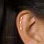 Tiny Diamond Shape Gold Threadless Flat Back Earrings, Nose Stud, 20,18,16ga, 5-10mm Surgical Steel SHEMISLI SS721, SS722, SS756 - Shemisli Jewels