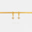 Star Hoop Earrings, Pave CZ Drop Huggies, Gold, Silver SHEMISLI - SH424 (plain hoop) SH113 (cz hoop) - Shemisli Jewels