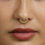Bead Lined Daith Hoop Earring, Septum Ring, Nose Ring, 16ga, 8 or 10mm, Solid G23 Titanium SHEMISLI SH414, SH415 - Shemisli Jewels