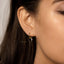 Small Black Enamel Heart Hoop Earrings, Heart Shape Huggies, Gold, Silver SHEMISLI - SH483 - Shemisli Jewels