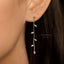 Long Leaf Chain Studs Earrings, Gold, Silver SHEMISLI SS374 - Shemisli Jewels