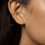 Double Strand Chain Ear Cuff, Conch Cuff, Earring No Piercing is Needed, Gold, Silver SHEMISLI - SF057 - Shemisli Jewels