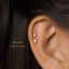 Tiny Alexandrite Lavender Gold Threadless Flat Back Earrings, Nose Stud, June Birthstone 20,18,16ga 5-10mm SS609 SS610 SS611 SS612 - Shemisli Jewels