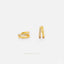 Double lined CZ Hoops, Gold, Silver SHEMISLI SH621 - Shemisli Jewels