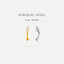 Rook Stud, Curved Barbell With Teardrop Stone, 16ga, 8mm Surgical Steel SHEMISLI SS890 - Shemisli Jewels