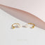 Freshwater Pearl U Shaped Ear Jackets With Screw Ball End, Gold Silver SHEMISLI SJ029 (Type A) - Shemisli Jewels