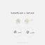 Iridescent Clear Rose Flower Stud Earrings, SHEMISLI SS445 Butterfly End, SS792 Screw Ball End (Type A) - Shemisli Jewels
