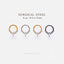 Marquise Opal White Stone Septum Ring, Nose Ring, Daith Ring, Hinged Clicker Hoop, 16ga 8mm or 10mm, Surgical Steel, SHEMISLI SH634, SH635 - Shemisli Jewels