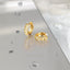 Spike CZ Hoop Earrings, Huggies, Gold, Silver SHEMISLI SH261 - Shemisli Jewels
