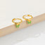 Ultra Tiny Emerald Butterfly CZ Hoop, Dangle Earrings, Drop Huggies, Gold, Silver SHEMISLI SH204 - Shemisli Jewels