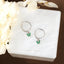 Ultra Tiny Emerald Butterfly CZ Hoop, Dangle Earrings, Drop Huggies, Gold, Silver SHEMISLI SH204 - Shemisli Jewels