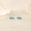 Turquoise Enamel Stone Hoop Earrings, Huggies, Gold, Silver SHEMISLI - SH218 - Shemisli Jewels