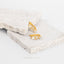 Baguette Abstract White CZ Hoops, Gold, Silver SHEMISLI SH349 LR - Shemisli Jewels