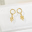 Serpent Dangle Hoop Earrings, Slithering Snake Huggies, Gold, Silver SHEMISLI - SH253 LR - Shemisli Jewels