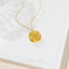 Snake Disc Necklace, Silver or Gold Plated (15.5"+2") SHEMISLI - SN019